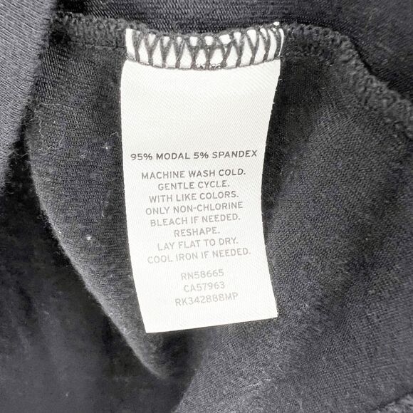 14th & Union Long Sleeve Top Womens Size PM Black Mock Neck Pullover‎ Stretch - Picture 4 of 5